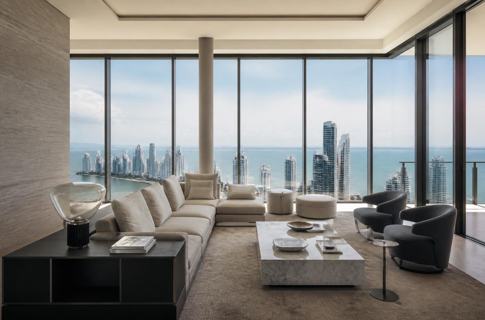Luxury Panama City residence overlooking the ocean skyline